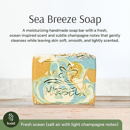 Marbela Cosmetics Handmade Soap - Sea Breeze - Soap Bar 3.5 oz