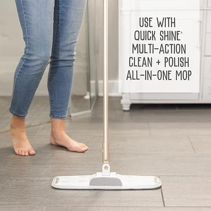 Quick Shine Hardwood Floor Luster-Polish 27oz | Plant-Derived w/Carnauba | Safer Choice, No PFAS, pH Neutral | Ready to Use Formula w/Anti-Slip Technology | Simply Squirt & Spread | Made in USA