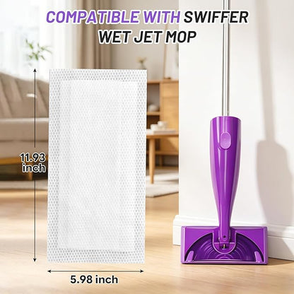 Spray Mop Pad Refill Compatible with Swiffer WetJet Multi Surface Cleaner, Disposable Multi-Layers Mopping Pads for All Hard Surface, Especially Hardwood Floor, High Thickness & High Absorbent, 40 pcs