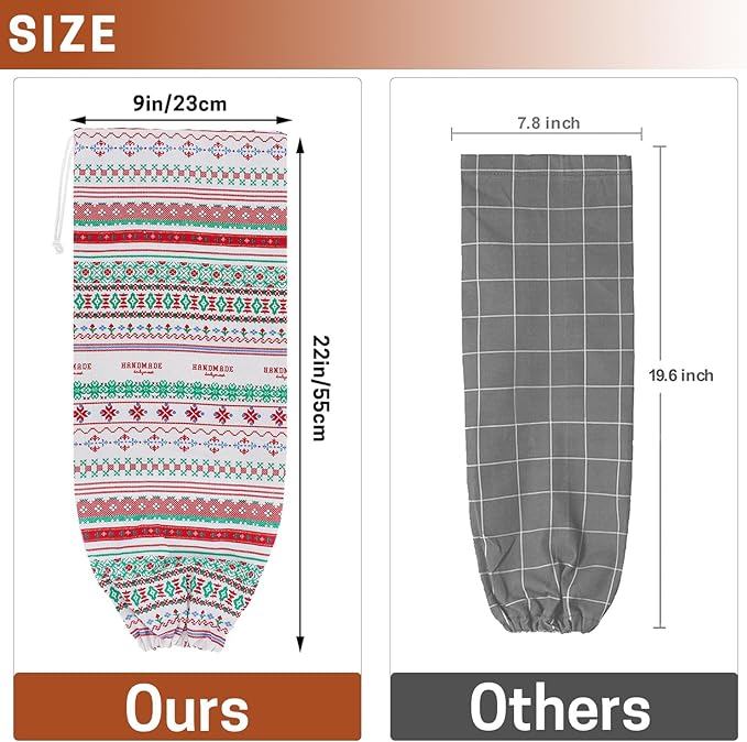 SWISSELITE 2Pcs Plastic Bag Holder, Reusable Plastic Bag Organizer Wall Mount, Large Grocery Bag Storage Dispenser, 22x9 IN