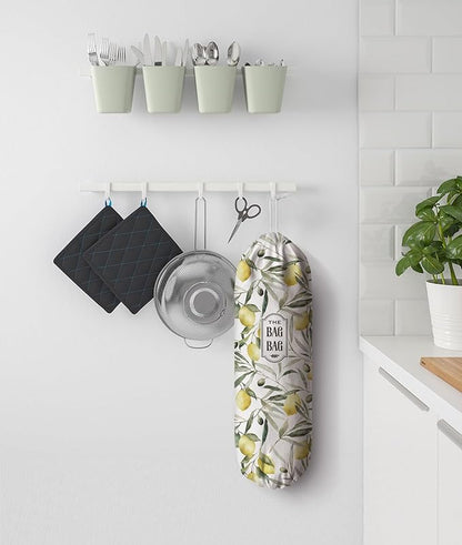 Lemon Plastic Bag Holder,Grocery Bag Holder Organizer Storage for Plastic Bags Groceries Store 23" x 9"
