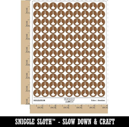 Feather Duster Cleaning 200+ Round Stickers - Matte Finish - 0.50" Size - Brown