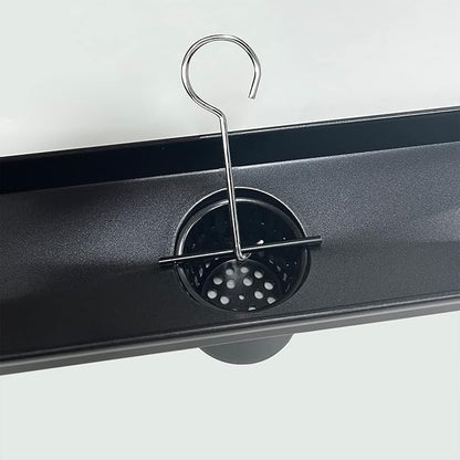 Neodrain Black Hair Catcher Shower Drain Hair and Debris Strainer only for Neodrain Shower Drain,Hair Trap, with Lifting Hook, Black