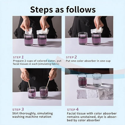 Fragrance Free Dye Catcher Sheets for Laundry - 40 Count, Color Grasper & Dye Guard, Prevents Color Bleeding & Transfer, In-Wash Sheets Essential for Protecting Clothes (2, 40OZ)