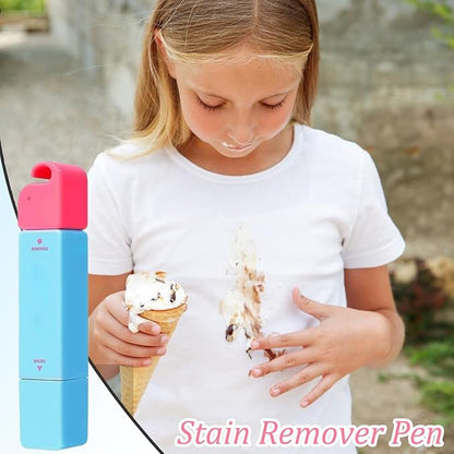 Portable Stain Remover - Clothing Cleaning Pen, Double Head Tool For Food, Wine, And Blood Stains, Household Laundry Accessory, Perfect For Travel, Office, School,