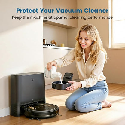 CPLIKE Floor Cleaning Solution Compatible with eufy Omni C20, X8 Pro, X10 Omni, G series, L Series Robot Vacuums, Dilution Ratio 1:200, 473 ml /15.99 fl oz, for Multi-Surface Hard Floor(2 Bottles)
