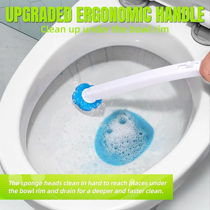 Disposable Toilet Brush and Holder Set, Toilet Wand Refills, 48 Cleaner Refills, Toilet Brush for Toilet Bowl Cleaners, Bathroom Cleaning