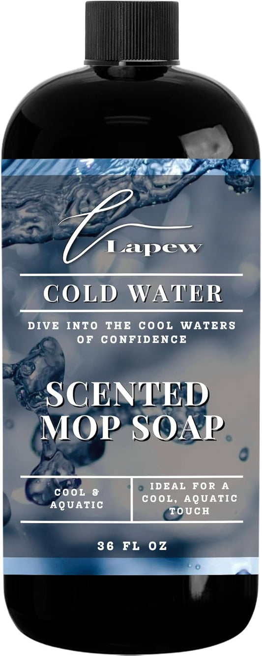 Lapew Cold Water Scented Mop Soap - Luxury Floor Cleaner Concentrate for Mopping Tile, Laminate, Vinyl & Hardwood | Streak-Free, Low-Foam | 36 oz