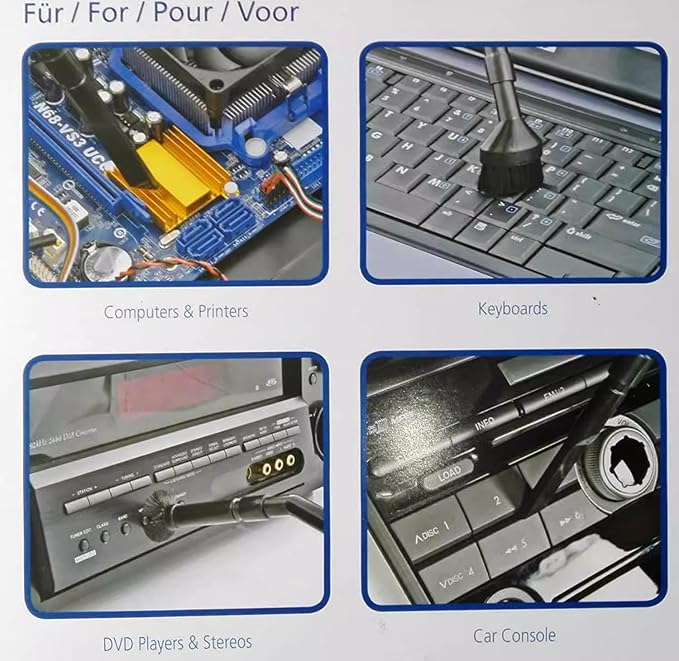 9pcs/Set Universal Vacuum Cleaner Attachments Accessories,Micro Vacuum Attachments for Car Detailing,Mini Micro Tool Car Vehicle Cleaning Kit Shop Vac