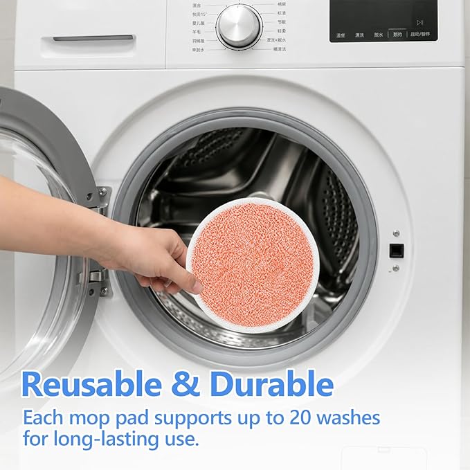 10 Pack Upgraded S7001 Pads Replacement Steam Mop Pads for Shark S8201 S8001 S7001 S7201 S7000AMZ S7000 S7005 S7020 S7001TGT Steam Mop Pads, Steam & Scrub All-in-One Scrubbing Mop Pads