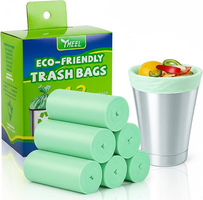 Small Trash Bags 1.2 Gallon: YHEEL Bathroom Trash Bags Unscented Small Garbage Bags Strong Leak-Proof Trash Liners for Office Bedroom - 150 Counts