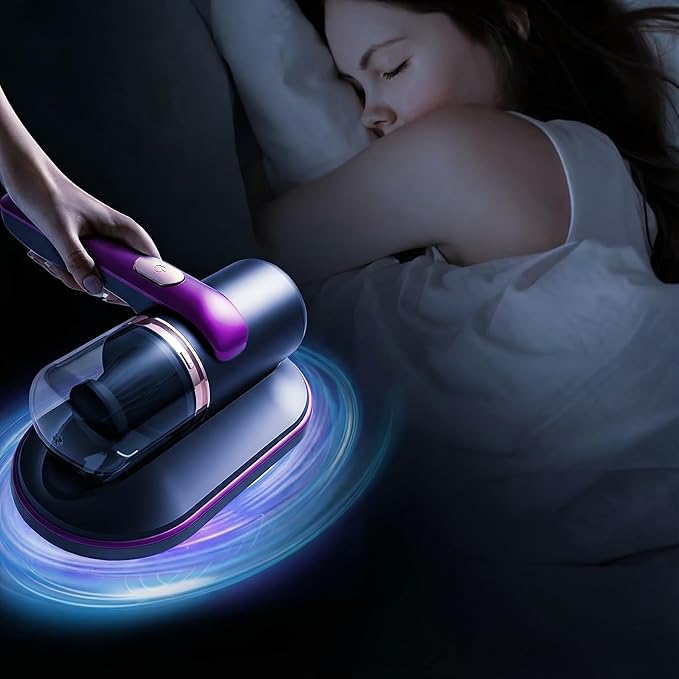 Mattress Vacuum Cleaner,Household High-Frequency Strong Removal Instrument, 12Kpa Low Noise Handheld Deep Vacuum Cleaner, Cleaning Machine for Pillows,Sofas,Beds,Mattress