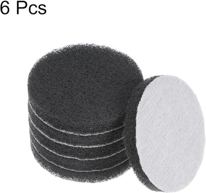 HARFINGTON 6pcs Drill Power Brush 3 inch Tile Scrubber Scouring Pads 800-1000 Grit for Bathroom Kitchen Household Cleaning