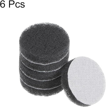 HARFINGTON 6pcs Drill Power Brush 2 inch Tile Scrubber Scouring Pads 800-1000 Grit for Bathroom Kitchen Household Cleaning