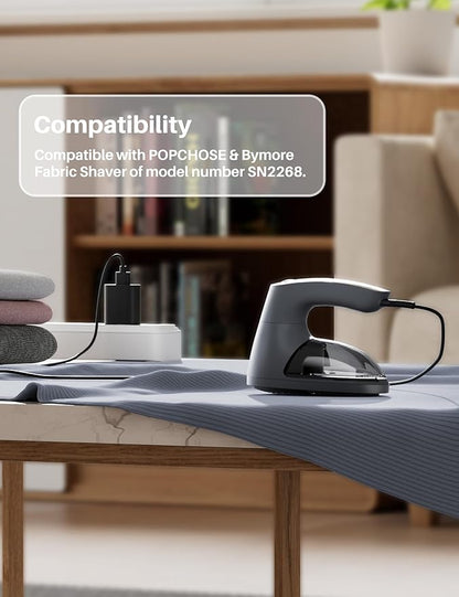 POPCHOSE Replacement USB Charging Cable, Charger Cord Compatible Fabric Shaver SN2268, Fit for Bymore Lint Remover SN2268 Fuzzs Pills Pilling Trimmer 5V Power Cord Charging Line