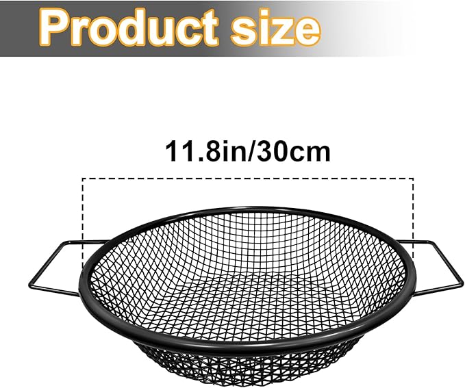Soil Sifter for Gardening, Rock Sifter for 5 Gallon Bucket,Compost Sifter Dirt Sifter,Captures Dirt Rocks Sawdust (3pcs Black Handle)