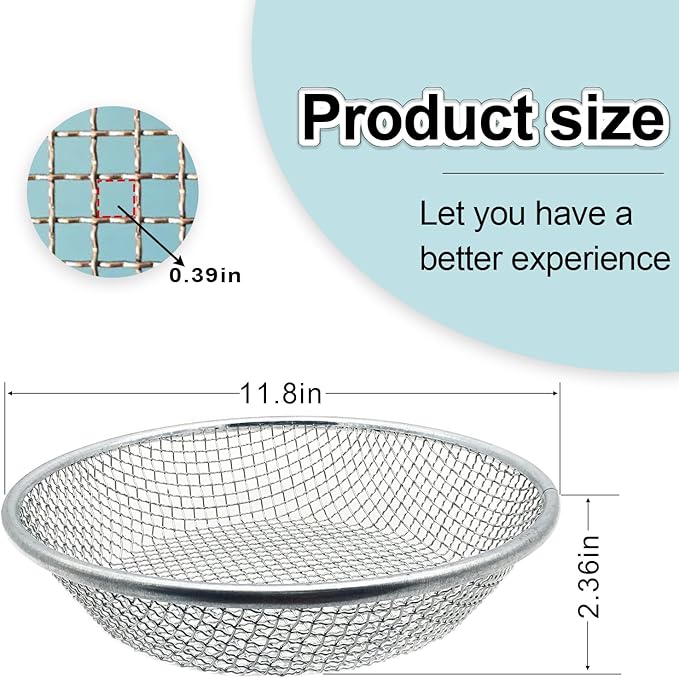 3/8 Inch Soil Sifter for Gardening, Rock Sifter for 5Gallon Bucket,Compost Sifter Dirt Sifter,Captures Dirt Rocks Sawdust