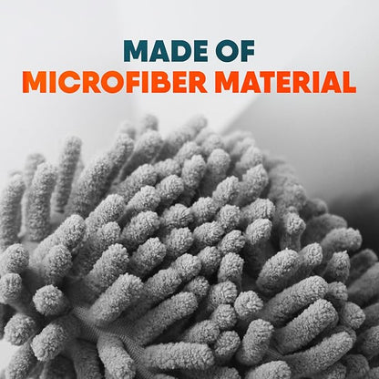 Microfiber Cleaning Slippers – Wearable Mop Shoes Worn on the Feet, Reusable Hand-Washable Non-Slip Floor Cleaning Slippers for Hardwood & Tile