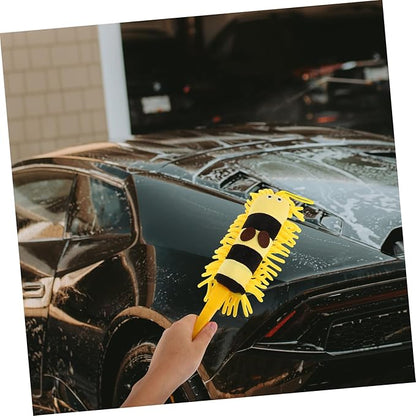 Zerodeko Animal Shape Microfiber Duster Ceiling Fan Cleaning Brush Car Wash Mop Kit Dust Removal Easy to Store Multipurpose Car Cleaning Tool