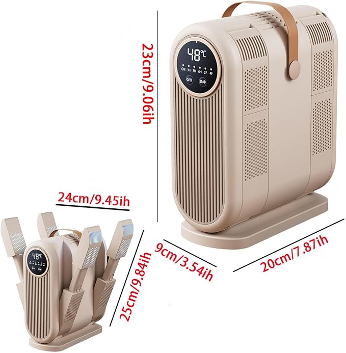 Portable Boot Dryer 360° without dead angles, 4 times stronger wind speed Shoe Deodorizer Machine For Sneakers, Shoes, Gloves