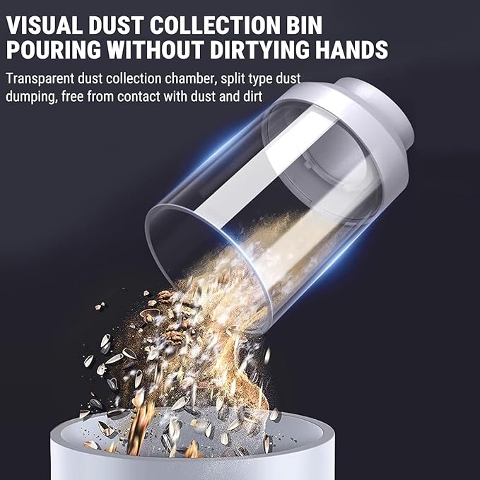 Dustaclean Original Handheld Vacuum,Portable Rechargeable Handheld Vacuum with Blower (Black)