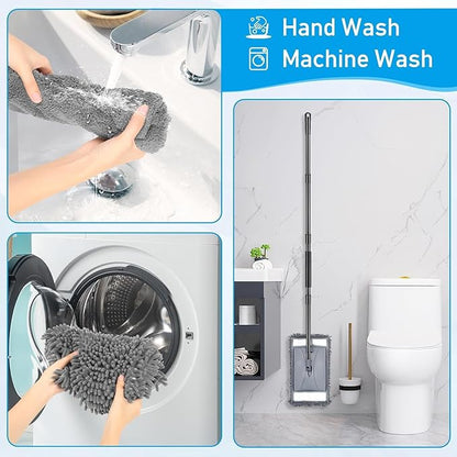 Microfiber Mop Replacemet Head for VOUBIEN Wall Cleaner Mop, 2Pack Reusable Mops Head for Washing Walls Floor Cleaning, Fit ASIN B0DG4LV7SJ