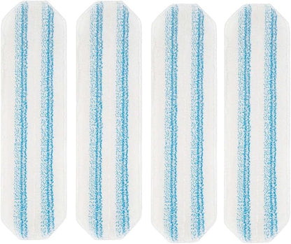 4-Pack Mop Pads Replacements for Flat Mop System, Reusable Microfiber Mop Refills