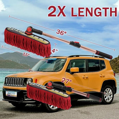 Auto Duster Extendable Handle, Car Exterior Scratch Free, Wax Cotton Hair Auto Brush Kit for Truck SUV RV Motorcycle, Cleaning No Lint (Grand Canyon State Designer License Plate) - Gifts for Men Women