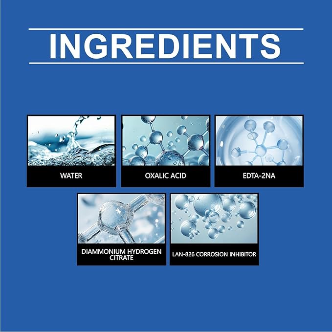 Potent Water Stain, Rapid Scale Dissolving Liquid, 120ml Bottle with Spray Nozzle, Clear Cleaner, Hard Hardware Shine with Acidic Formula, Professional Solution for Apartment Rental