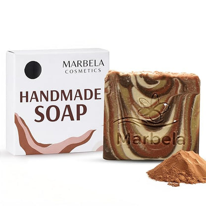 Marbela Cosmetics Hydrating Clay Soap Bar - Unscented Natural Face & Body Soap for Sensitive Skin - Vegan Palm Oil Free Handmade Soap USA 3.5 oz