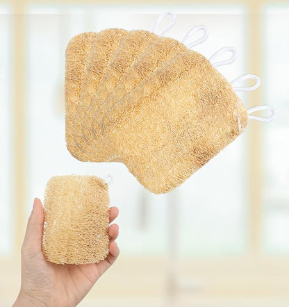 12 Pcs Natural Loofah Dish Sponge, Natural Loofah Dish Sponge, Loofahe's Kitchen Sponges, Scrub Clean