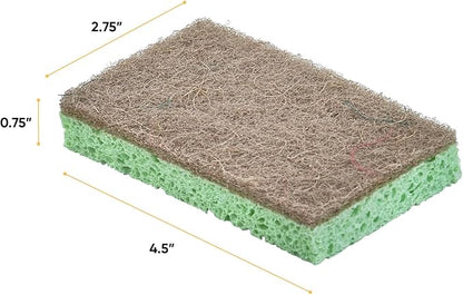 Superio Non-Scratch Cellulose Sponge (3-Pack) (Green)