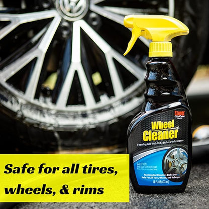 Stoner Car Care 92207 Wheel Cleaner Spray Foaming Gel with Unbeatable Performance, Dissolves Brake Dust, Safe for All Tires, Wheels, and Hubcaps, 16 Fl Oz, Pack of 1