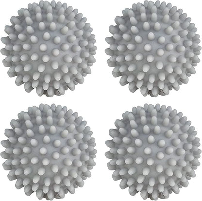 Dryer Balls 4 Pack - Non-Toxic Reusable Dryer Balls (Gray)