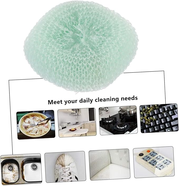 VALICLUD 36pcs Household Cleaning Scouring Multi-Functional Kitchen Cleaning Tools for Pots and Bowls and Non-Corrosive Random Colors