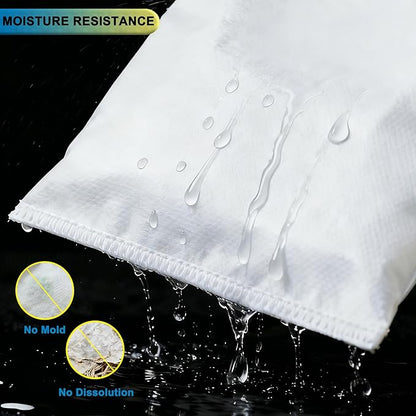 SpaceTent 3 Pack VF3501 Replacement Bags Size C for Rigid 3-4.5 Gallon Wet/Dry Vacuums, Part # 23738 WS32045F, High Performance Filter Bags made from NEW PET Material