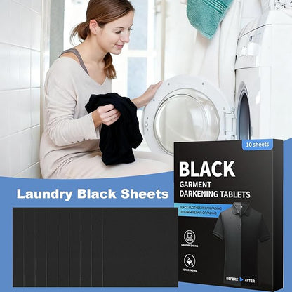 Black Catcher Sheets, Dark Laundry Booster, 10 Count Laundry Color Catcher Sheets, For Quilt Cover, Bed Sheet, Pant, Coat, Sofa Cover, Blanket