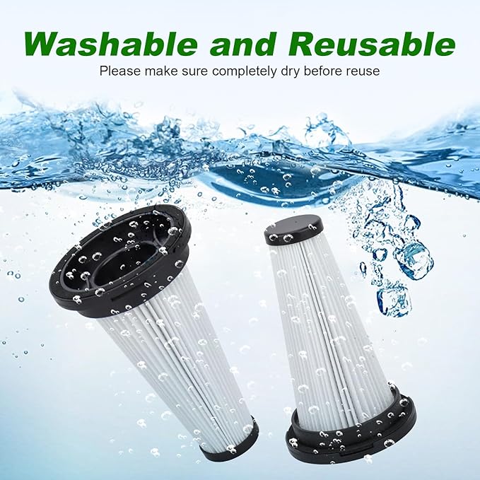 T350 Replacement Filters for MBYULO/Vicease/SUXIANGVAC/Trucozie T350/CHEBIO C8/OUYFHK/TITIPOY/Vacusion Cordless Vacuum Cleaner - Vacuum Accessories Parts, 4Pack