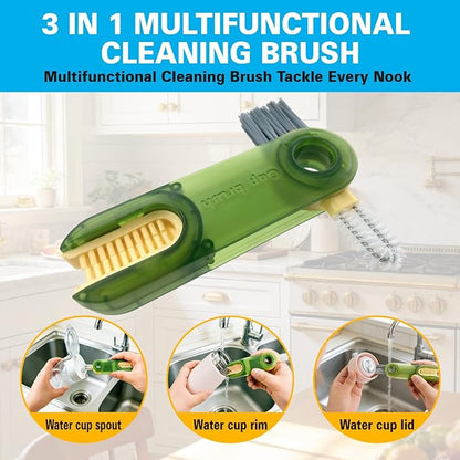 12Pcs Home Crevice Cleaning Brush Set for Kitchen Bathroom - Cup Lid Straw Dryer Vent Gap Cleaning Tools Household Cleaning Supplies