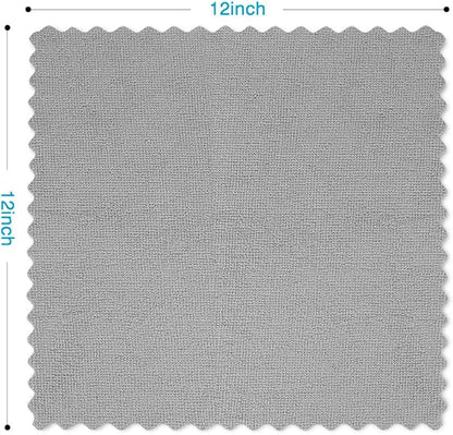 Orighty Microfiber Cleaning Cloth, 400 Pack Highly Absorbent Cleaning Rags, Household Cleaning Supplies, Reusable Microfiber Towels Lint Free Cloths for House, Kitchen, Car Care, 12x11 inch, Grey