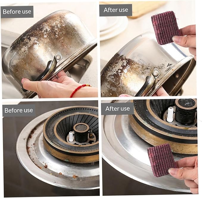 Steel Wool Scrubber 20Pcs Steel Wool Soap Pads Pre-Soaped Pan Scrubber Effective Clean Soap Pads Non Scratch Metal Scouring Pads Sponges Washing Up for Cleaning Pots Pans Ovens Tough Kitchen Grease