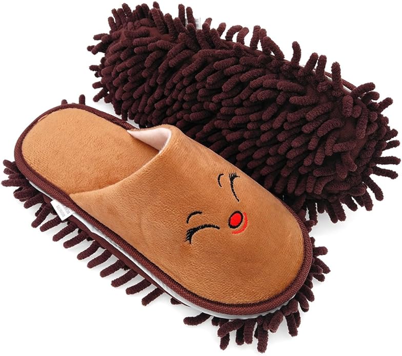 Selric Super Chenille Microfiber Washable Mop Slippers Shoes, Detachable Mopping Shoes, Floor Dust Dirt Hair Cleaner, Multi-sizes Multi-Colors Available
