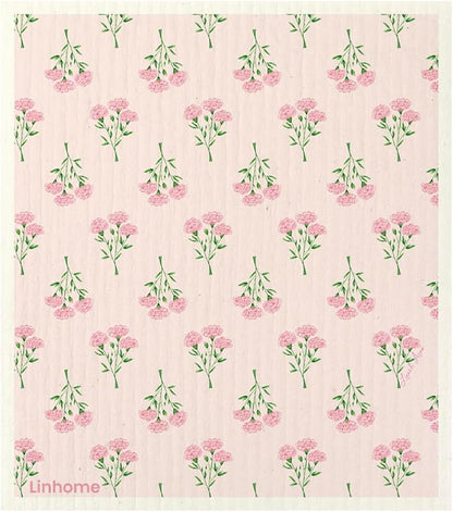 Garden Collection Swedish Dishcloth, Reusable Paper Towel, Super Absorbent Cellulose Sponge, Kitchen Cleaning Cloth, Washable & Compostable (Blooming Garden - 5 Pack)