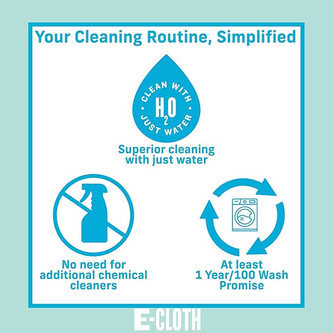 E-Cloth Washing Up Pad, Premium Microfiber Non-Scratch Kitchen Dish Scrubber Sponge, Ideal for Dish, Sink and Countertop Cleaning, 100 Wash Guarantee, Yellow, 4 Pack