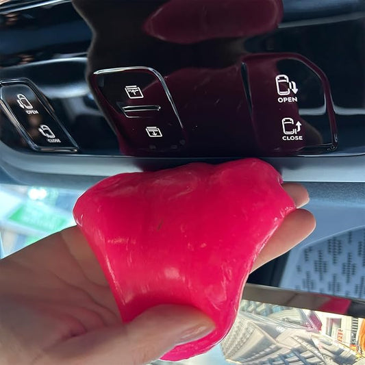 3-Pack Car Cleaning Gels Car Interior Cleaner Putty Slime Auto Detailing Tools Universal Dust Removal Cleaning Kit for Car Accessories Vents 3C Office Scented Rose