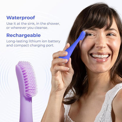Blinkjoy Electric Eyelid Brush 2 – Optometrist Approved Lid Hygiene Tool for Demodex, Blepharitis & Dry Eyes – Gently Removes Dirt, Oil & Makeup to Support Healthy Lid Hygiene (Purple)