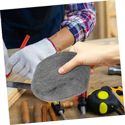 Flexible Wire Wool Pad 2 Pack Steel Wool Roll for Window Cleaning Coarse Fabric for Polishing Cleaning Metals