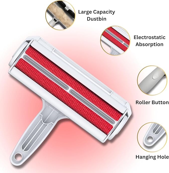 PET Hair Remover - Reusable Dog and Cat Hair Remover, for Couch, Caper, Car Seats, Bedding or Furniture, Upgraded Lint Roller Animal Fur Removal Tool