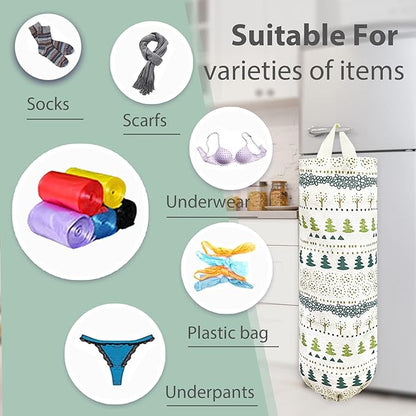 SYIPO Plastic Bag Holder, Reusable Grocery Bag Organizer, Wall Mount, Squirrel, 1 Pack, 15.7in x 9.8in