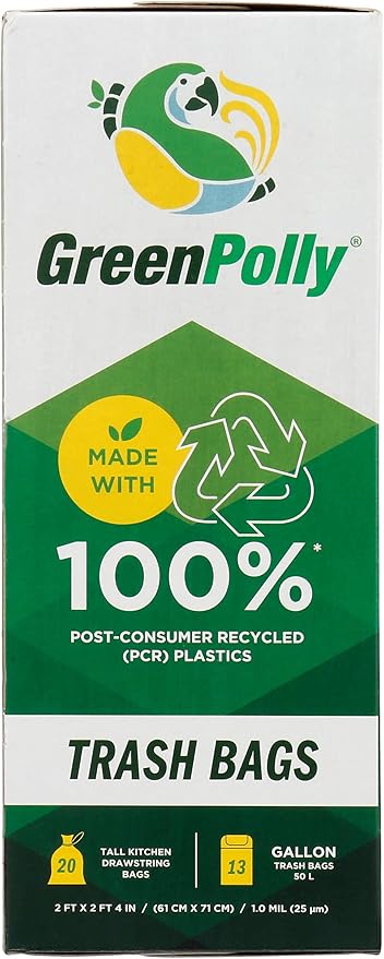 Tall Kitchen Trash Bags, 20 Count